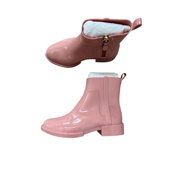Petite Jolie NWT Antique Rose Pink Ankle Rain Boots 10 - Picture 1 of 5